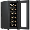 Cave à vin commerciale à porte vitrée, 12 bouteilles, 34 L, 265 x 515 x 645 mm | Adexa BCW36A
