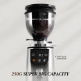 Moulin à café électrique professionnel à meules coniques 150 W avec trémie à grains de 245 g | Adexa BDCG308