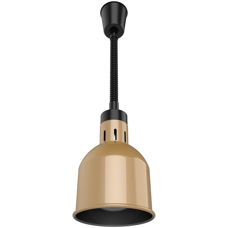 Lampe chauffante suspendue à une tête, infrarouge, chauffe-plats Ø170×261 mm, finition cuivre | Adexa BL1207