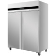 Réfrigérateur commercial vertical en acier inoxydable à double porte, 1300 L, 1347 × 830 × 2010 mm | Adexa BLUEINOX202 Réfrigérateur commercial vertical en acier inoxydable à double porte, 1300 L, 1347 × 830 × 2010 mm | Adexa BLUEINOX202
