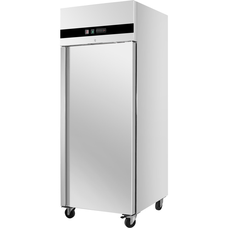 Armoire congélateur verticale commerciale en acier inoxydable de qualité B, porte simple, 650 L, 740 x 830 x 2010 mm | Adexa BLUEINOX24 B GRADE 