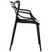 Bistro Dining Arm Chair Plastique Noir Intérieur & Extérieur | Adexa WW023BLACK