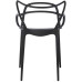 Bistro Dining Arm Chair Plastique Noir Intérieur & Extérieur | Adexa WW023BLACK
