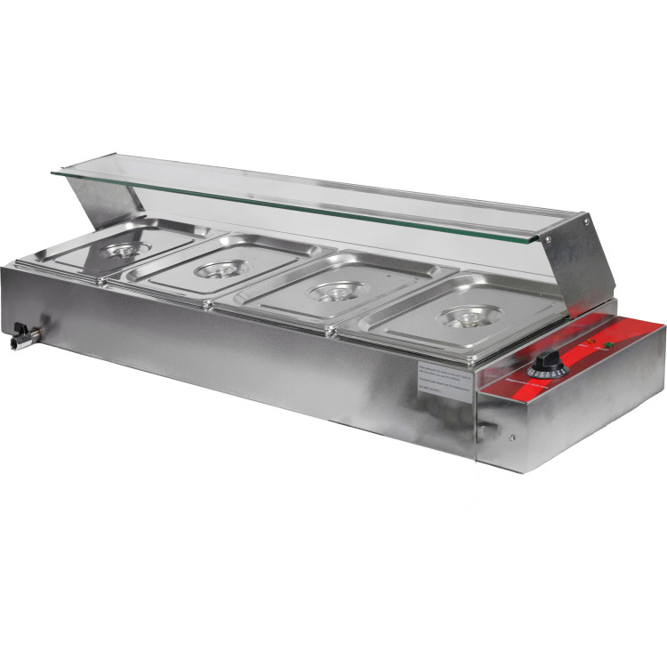 Présentoir de comptoir pour bain-marie 4xGN1/2 | Adexa BT04