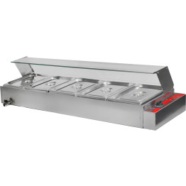 Présentoir de comptoir pour bain-marie 5xGN1/2 | Adexa BT05