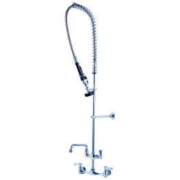 Unité de prérinçage murale centrale de 20 cm avec robinet additionnel, colonne montante de 46 cm, flexible de 112 cm et bec pivotant de 30 cm | Adexa BXF248 Unité de prérinçage murale centrale de 20 cm avec robinet additionnel, colonne montante de 46 cm, flexible de 112 cm et bec pivotant de 30 cm | Adexa BXF248