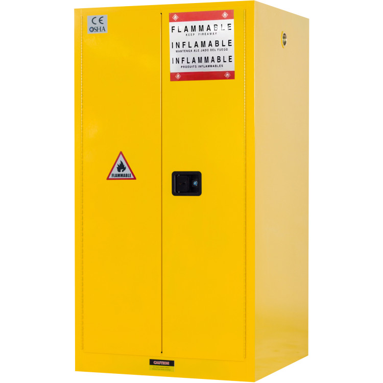 Armoire de sécurité pour produits inflammables COSHH 60 gallons / 227 litres, dimensions : 860 x 860 x 1 650 mm | Adexa BY60 Armoire de sécurité pour produits inflammables COSHH 60 gallons / 227 litres, dimensions : 860 x 860 x 1 650 mm | Adexa BY60