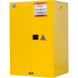 Armoire de sécurité COSHH pour matières inflammables de 90 gallons / 341 litres, de qualité B, dimensions : 1090 x 860 x 1650 mm | Adexa BY90 B GRADE 