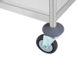 Chariot de tri des déchets commercial à 2 niveaux en acier inoxydable avec compartiment pour couverts 1000×620×1000 mm | Adexa CG10062