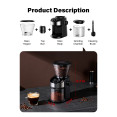 Moulin à café professionnel à meules plates 150 W avec trémie à grains de 240 g, noir | Adexa CG836B Moulin à café professionnel à meules plates 150 W avec trémie à grains de 240 g, noir | Adexa CG836B
