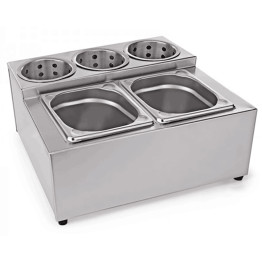 Porte-condiments et couverts professionnel avec casseroles | Adexa CH002 Porte-condiments et couverts professionnel avec casseroles | Adexa CH002