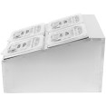 Porte-condiments professionnel comprenant 4 bacs GN1/6-100 mm et couvercles à charnière | Adexa CHD04BPCFL