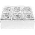 Porte-condiments professionnel comprenant 6 bacs GN1/6-100 mm et couvercles à charnière | Adexa CHD06BPCFL