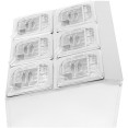 Porte-condiments professionnel comprenant 6 bacs GN1/6-100 mm et couvercles à charnière | Adexa CHD06BPCFL