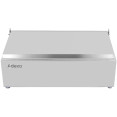 Porte-condiments professionnel avec couvercle et 3 récipients GN 1/4-100 mm en acier inoxydable | Adexa CHE03AFL