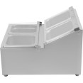 Porte-condiments professionnel comprenant 4 bacs GN1/6-100 mm et couvercles à charnière | Adexa CHRLF04B1