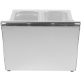 Porte-condiments professionnel comprenant 4 bacs GN1/6-100 mm et couvercles à charnière | Adexa CHRLF04B1