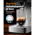 Machine à café expresso professionnelle 1350 W 20 bars en acier inoxydable | Adexa CM1661