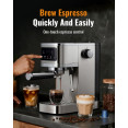 Machine à café expresso professionnelle 1350 W 20 bars en acier inoxydable | Adexa CM1661