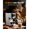 Machine à café expresso professionnelle 1350 W 20 bars en acier inoxydable | Adexa CM1661