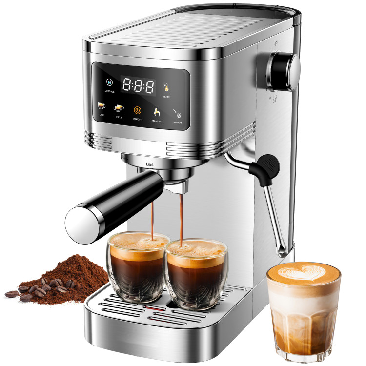 Machine à café expresso professionnelle 1350 W 20 bars en acier inoxydable | Adexa CM1661