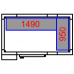 Chambre congélateur avec unité de congélation 2100x1200x2010mm Volume 3.7m3 | Adexa FR2112201
