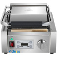 Gril à panini professionnel à contact unique 1800 W, plaques supérieure et inférieure rainurées, minuterie numérique | Adexa CU600 Gril à panini professionnel à contact unique 1800 W, plaques supérieure et inférieure rainurées, minuterie numérique | Adexa CU600