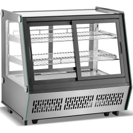 Vitrine réfrigérée 160 litres, ouverture avant et arrière, 2 étagères, noire | Adexa CW1601 Vitrine réfrigérée 160 litres, ouverture avant et arrière, 2 étagères, noire | Adexa CW1601