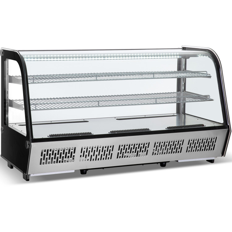 Comptoir réfrigéré 1219x568x686mm 2 étagères Noir Façade incurvée | Adexa CW200R Comptoir réfrigéré 1219x568x686mm 2 étagères Noir Façade incurvée | Adexa CW200R