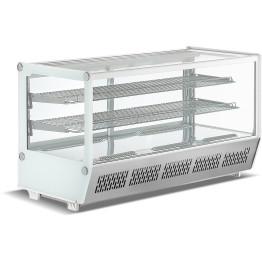 Comptoir réfrigéré 1219x568x686mm 2 étagères Noir Façade droite | Adexa CW200