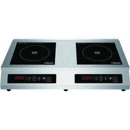Plaque de cuisson à induction double côte à côte professionnelle 7000 W (3500 W + 3500 W) à commandes tactiles et câblée | Adexa CX002