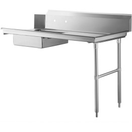 Table lave-vaisselle à passage continu en acier inoxydable de qualité B avec évier intégré à droite, largeur 914 mm | Adexa DC1T3036RIGHTSINK B GRADE 