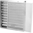 Auvent d'extraction Filtre à chicane et filtre Premium Mesh avec poignée et guides Acier inoxydable/Aluminium 500x250x40mm | Adexa DCF50254SM