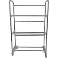 Chariot d'égouttage professionnel pour paniers de lave-vaisselle Acier inoxydable 30 paniers 1070x470x1705mm | Adexa DDT30
