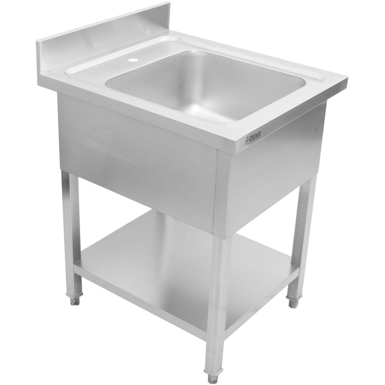Évier Professionnel Inox 600x700x950mm 1 bac Crédence | Adexa DSA145