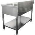Évier Professionnel Inox 1200x700x950mm 1 bac à droite 1 tiroir Crédence | Adexa DSA120701DR