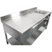 Évier professionnel avec 2 tiroirs Acier inoxydable 1 cuve Étagère inférieure droite Crédence 1800x600x950mm | Adexa DSA180602DR