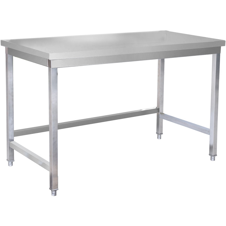Table de travail commerciale haut de gamme en acier inoxydable, sans étagère inférieure, 1400 x 600 x 900 mm | Adexa DW14060WO