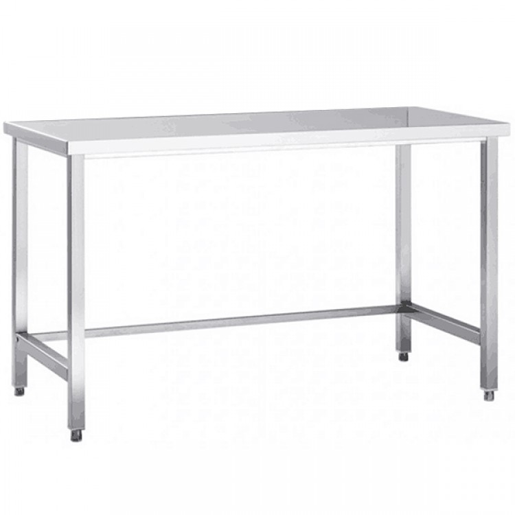 Premium Commercial Table de travail Acier inoxydable Sans étagère inférieure 800x700x980mm | Adexa DW8070WO