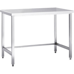 Table de travail professionnelle en acier inoxydable 800 x 700 x 965 mm | Adexa DW7080WO