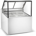 Présentoir professionnel de service de glaces et de glaces 7 bacs Façade droite | Adexa DW7