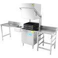 Table de chargement côté gauche en acier inoxydable avec évier, bonde et dosseret 1400 x 650 x 850 mm | Adexa DWITC1465L