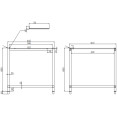 Support pour lave-vaisselle de largeur 565-590 mm et de profondeur 600-700 mm | Adexa DWS01B