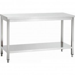 Premium Commercial Table de travail Inox Étagère inférieure 1000x700x980mm | Adexa DWT10070WO