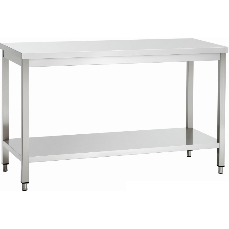 Premium Commercial Table de travail Inox Étagère inférieure 2000x600x980mm | Adexa DWT20060WO