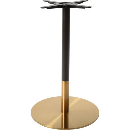 Pied de table rond noir et or Ø430 mm, hauteur standard | Adexa E012