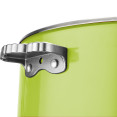 Cocotte triple couche en acier inoxydable 4,5 L Φ320×H120 mm avec couvercle en verre – Verte | Adexa E0912010