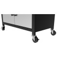 Barbecue à gaz professionnel 4 brûleurs avec brûleur latéral, armoire et grille de maintien au chaud 1330×570×1120 mm GPL | Adexa E34MJ12S52M45T45SB Barbecue à gaz professionnel 4 brûleurs avec brûleur latéral, armoire et grille de maintien au chaud 1330×570×1120 mm GPL | Adexa E34MJ12S52M45T45SB