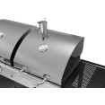 Barbecue mixte gaz et charbon de bois professionnel avec double couvercle, armoire et étagères latérales 1625×685×1230 mm | Adexa E42ZJ10S42M00T00ZT Barbecue mixte gaz et charbon de bois professionnel avec double couvercle, armoire et étagères latérales 1625×685×1230 mm | Adexa E42ZJ10S42M00T00ZT