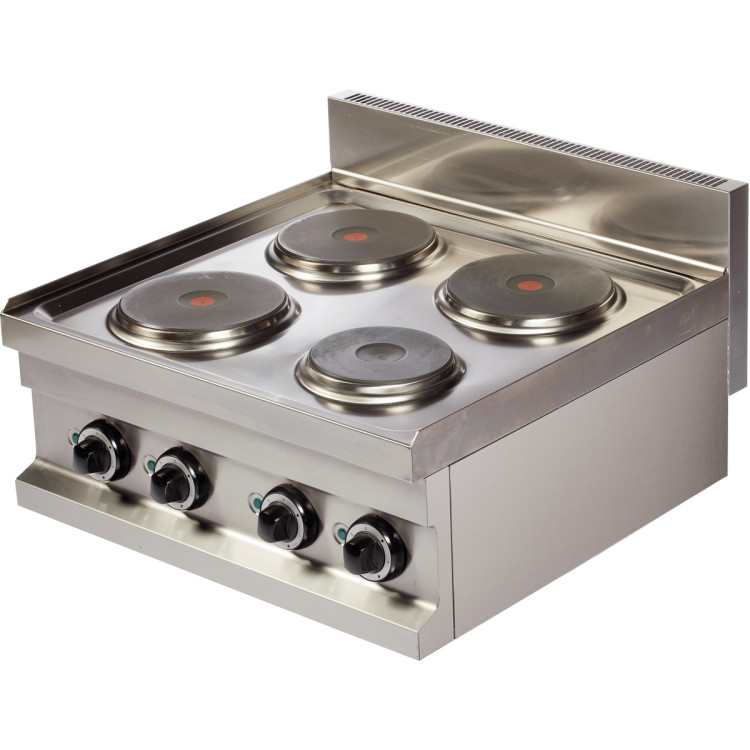 Plaque de cuisson éléctrique professionnelle 4 plaques 7.0kW | Adexa Hotmax 600 EC606